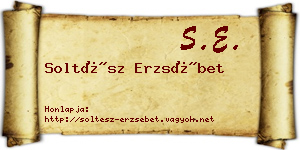 Soltész Erzsébet névjegykártya